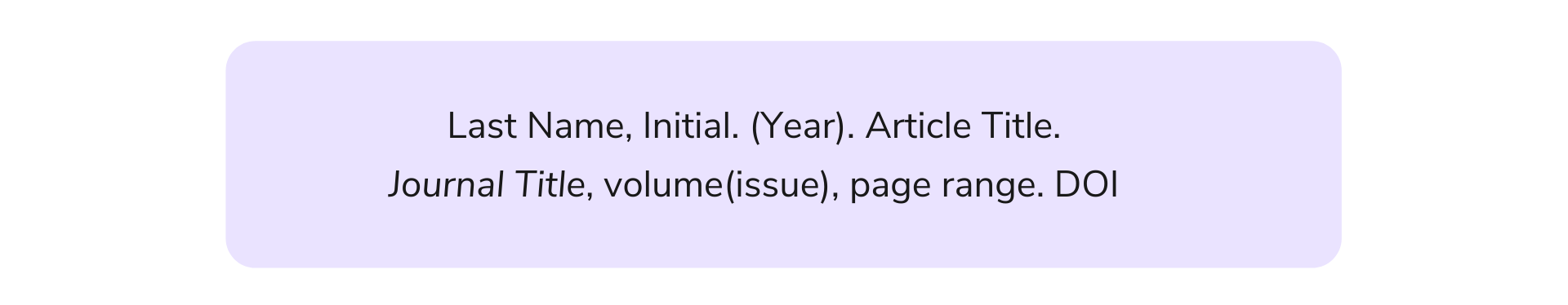 How to cite a journal article in APA