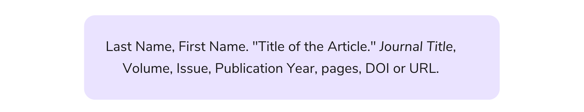 How to cite a journal article in MLA